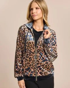 Jacke aus Nicki-Samt