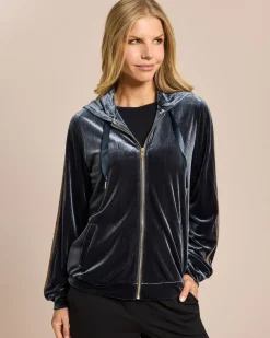 Jacke aus Nicki-Samt