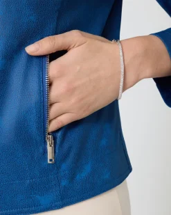 Jacke aus Velourslederimitat
