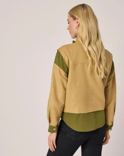 Jacke im Lagen-Look