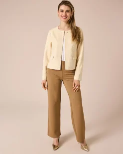 Jacke im Velours-Look