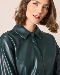 Jacke in Leder-Optik