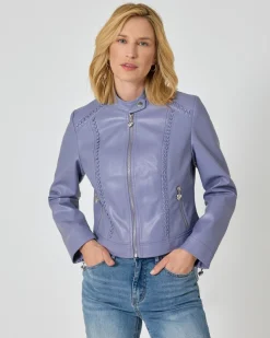 Jacke in Leder-Optik
