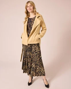 Jacke in Veloursleder-Optik
