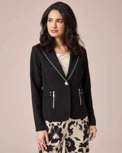Jacke in Waffelstruktur