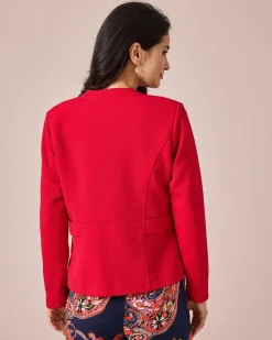 Jacke in Waffelstruktur