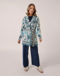 Jacquard-Cardigan Kaschmirblend