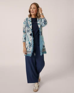 Jacquard-Cardigan Kaschmirblend