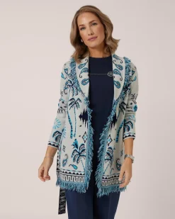 Jacquard-Cardigan Kaschmirblend