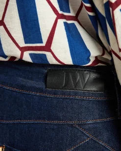 Jeans aus Lyocell mit weitem Bein