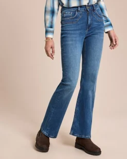 Jeanshose mit Schlag
