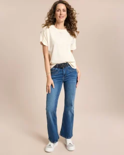 Jeanshose mit Schlag