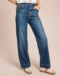 Jeanshose weites Bein