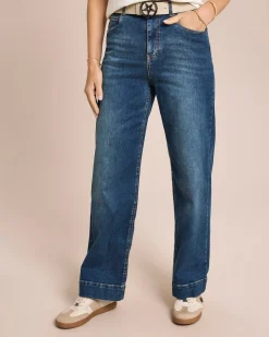 Jeanshose weites Bein
