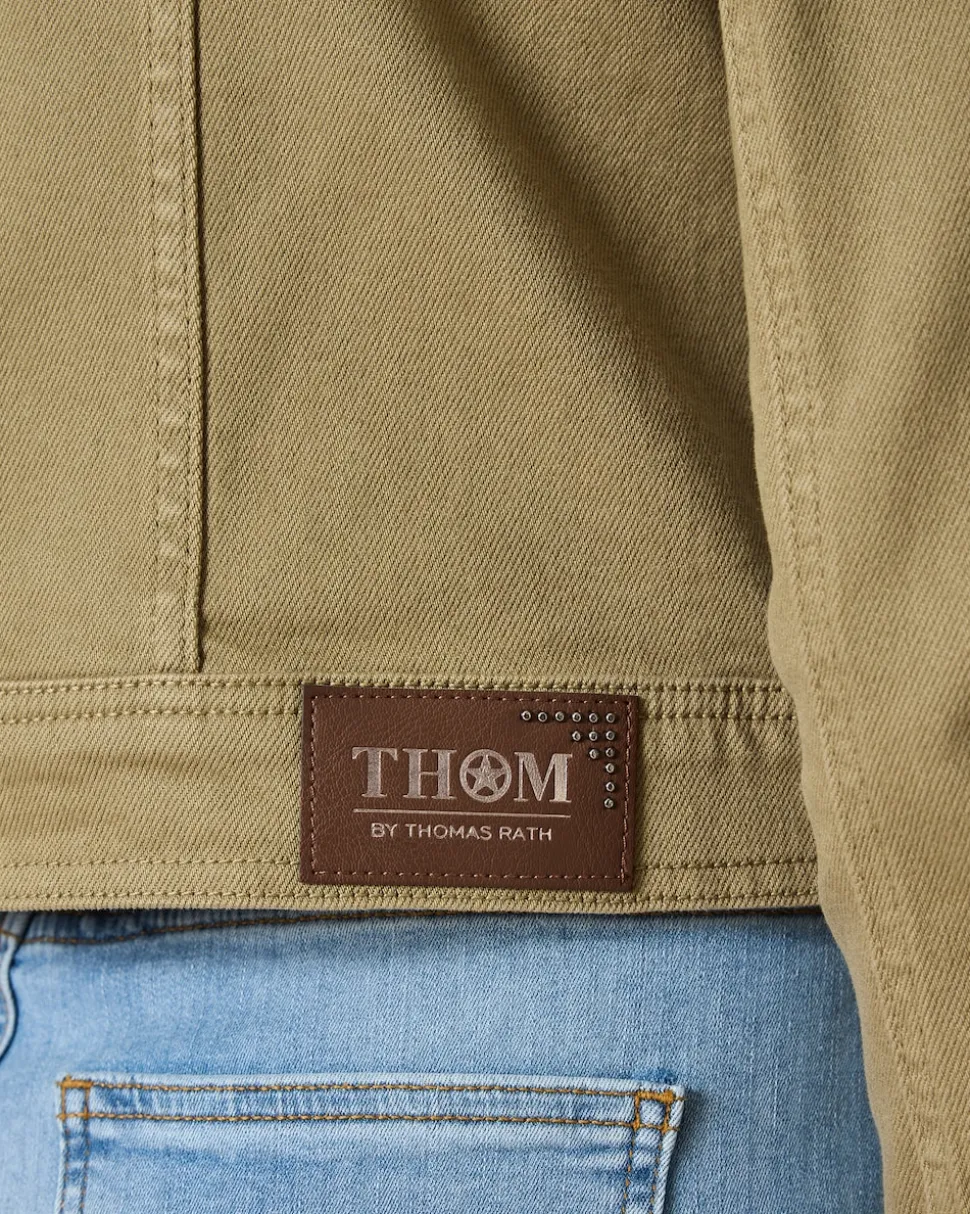 Jeansjacke mit aufgesetzten Taschen