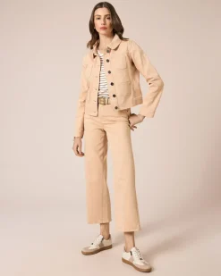 Jeansjacke mit aufgesetzten Taschen