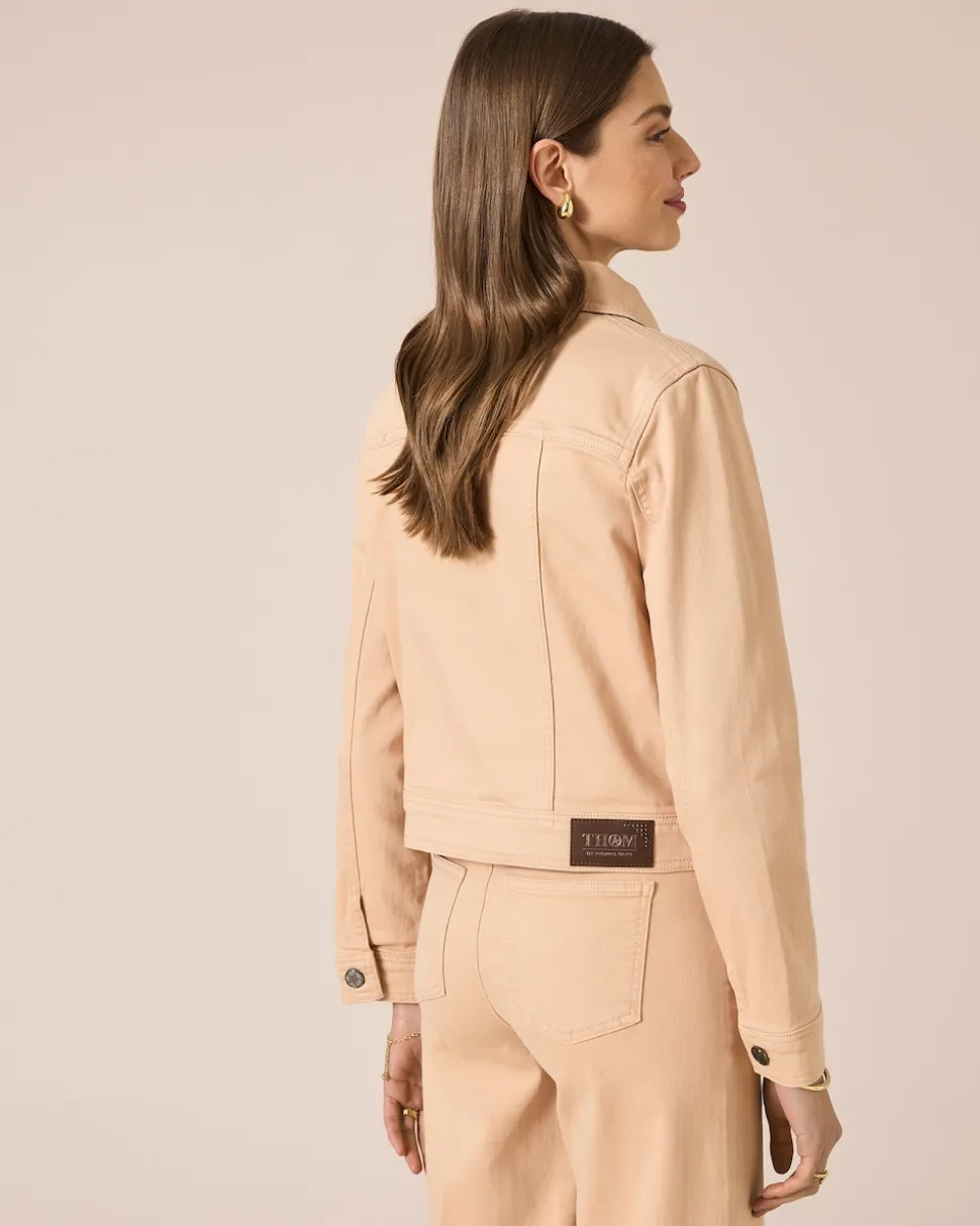 Jeansjacke mit aufgesetzten Taschen