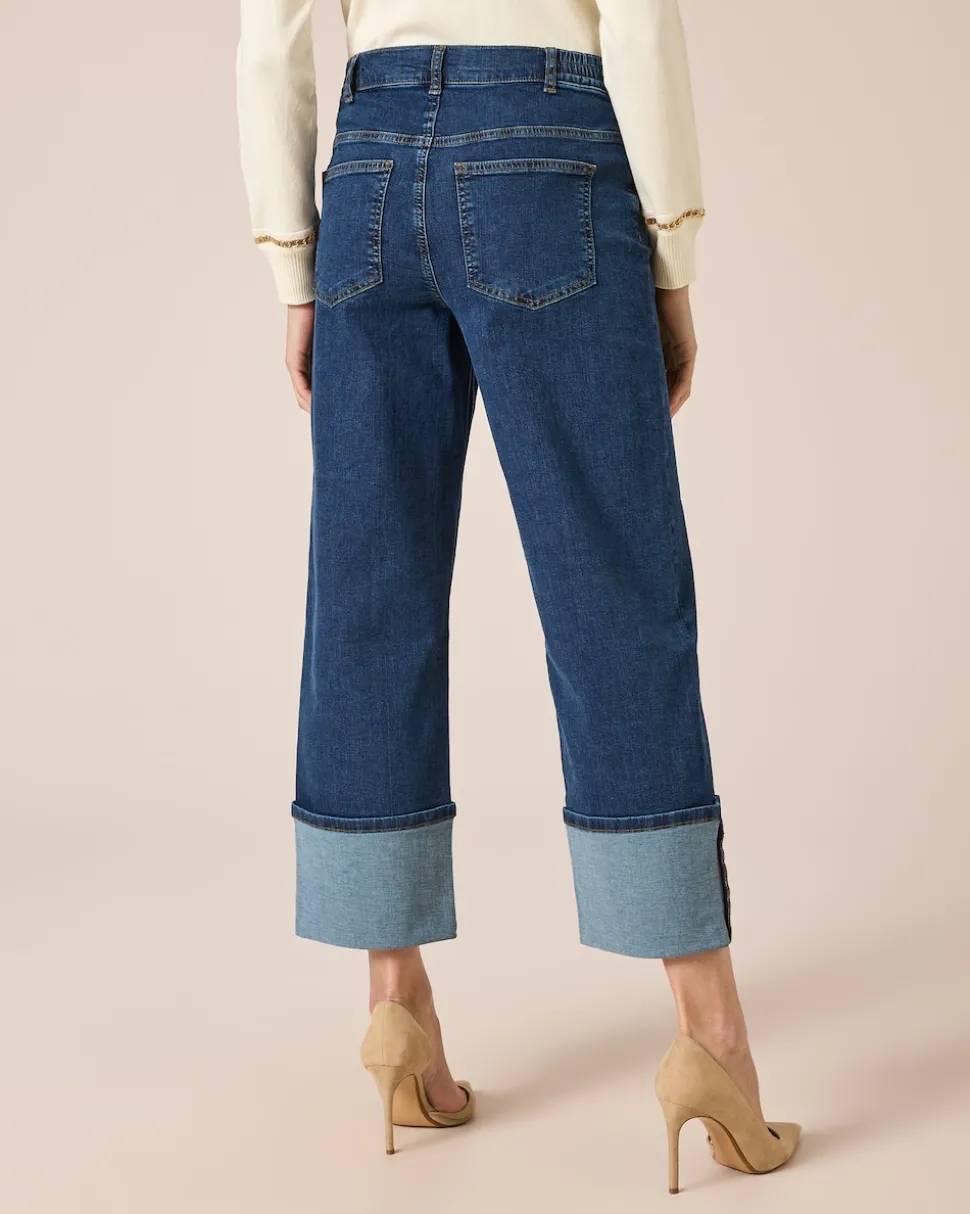 Jeans mit Aufschlag