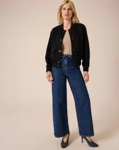 Jeans mit Bindeband