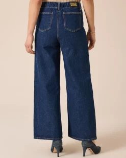 Jeans mit Bindeband