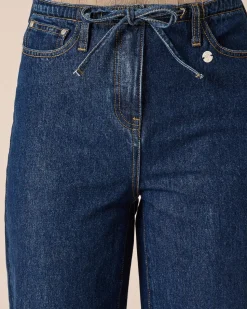 Jeans mit Bindeband