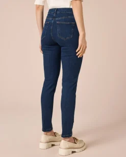 Jeans mit Naht-Details