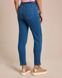 Jeans mit Schleifen-Gürtel