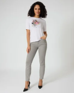 Jeans mit Steinchenbesatz