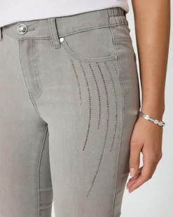 Jeans mit Steinchenbesatz