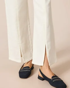7/8-Jeans mit Teilungsnaht