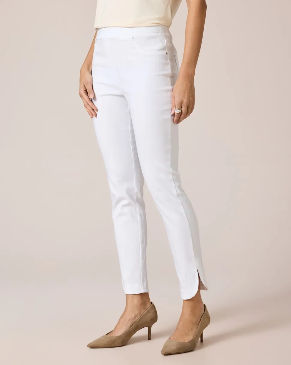 Jeggings mit abgerundetem Saum