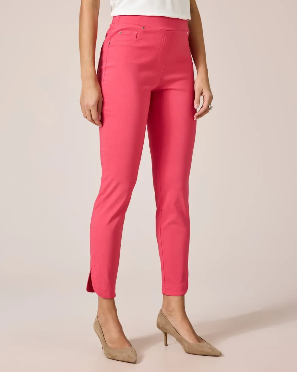 Jeggings mit abgerundetem Saum