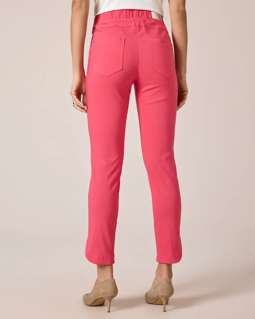 Jeggings mit abgerundetem Saum