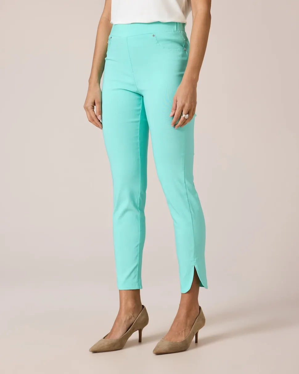 Jeggings mit abgerundetem Saum