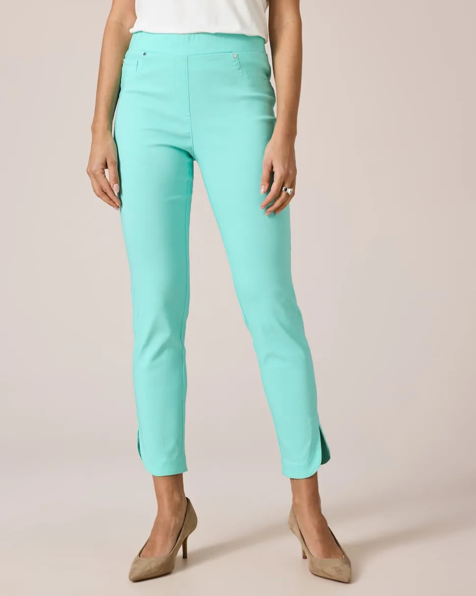 Jeggings mit abgerundetem Saum