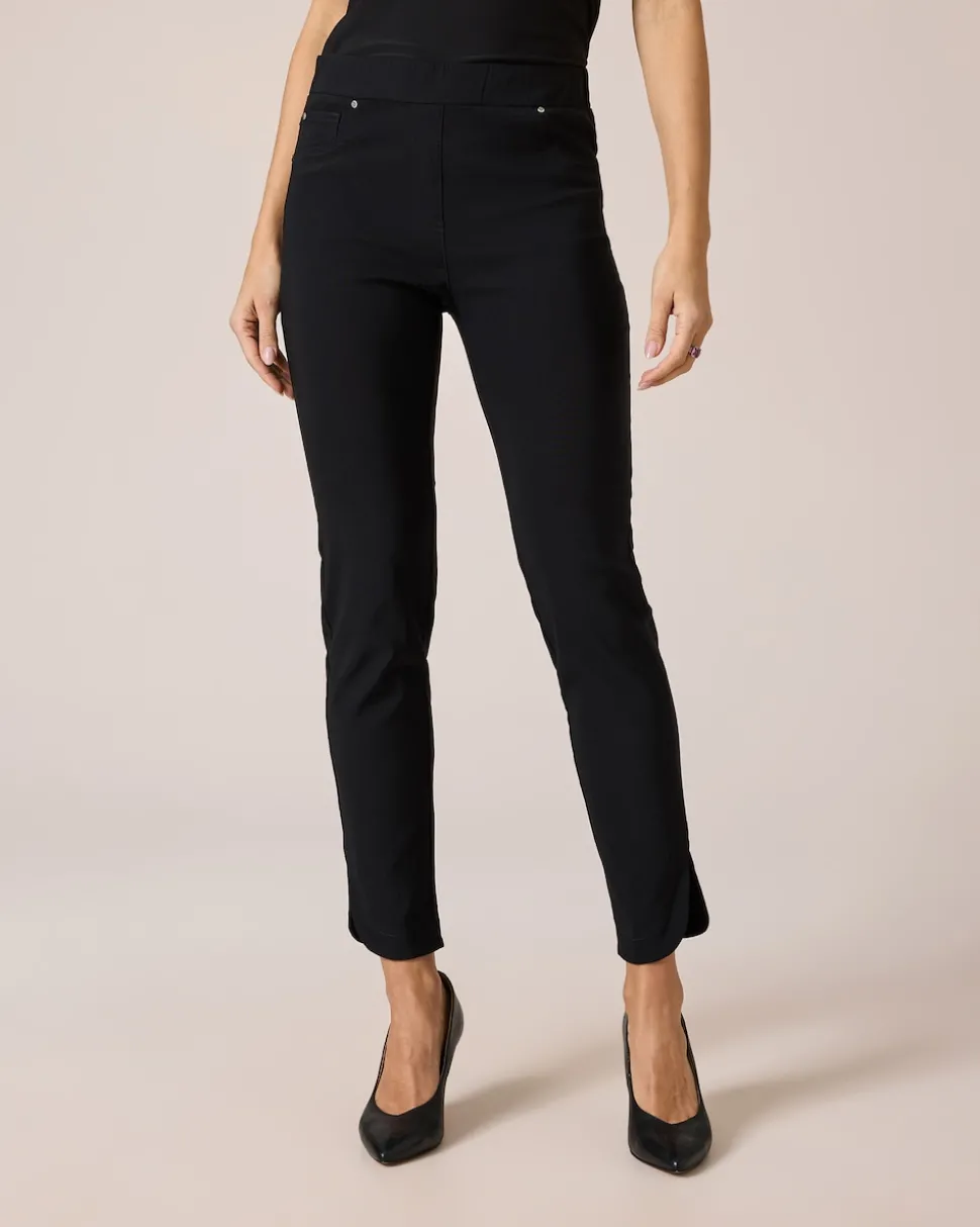Jeggings mit abgerundetem Saum