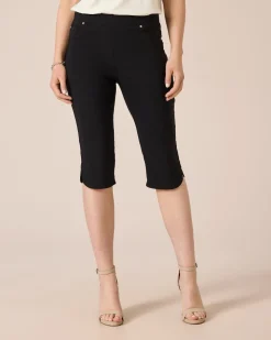 3/4-Jeggings mit Schlitzen