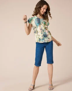 Jeggings 3/4 mit Schlitzen