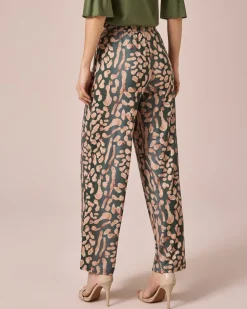 Jerseyhose mit Animaldruck