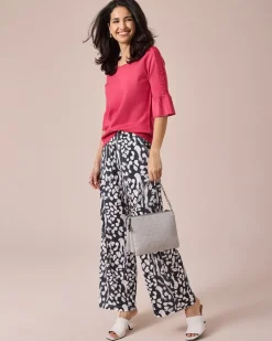 Jerseyhose mit Animaldruck