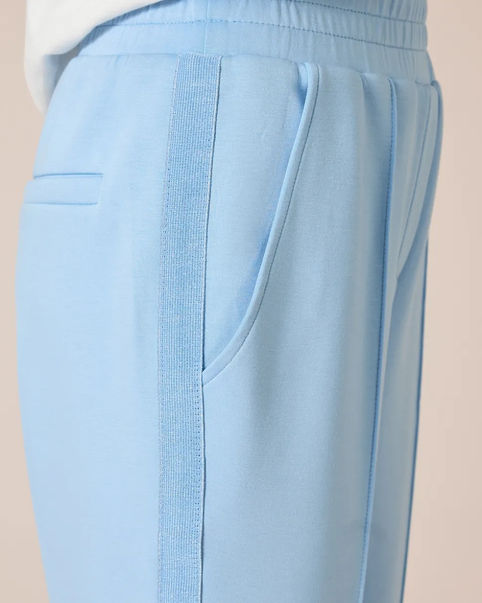 Jerseyhose mit Glitzerstreifen