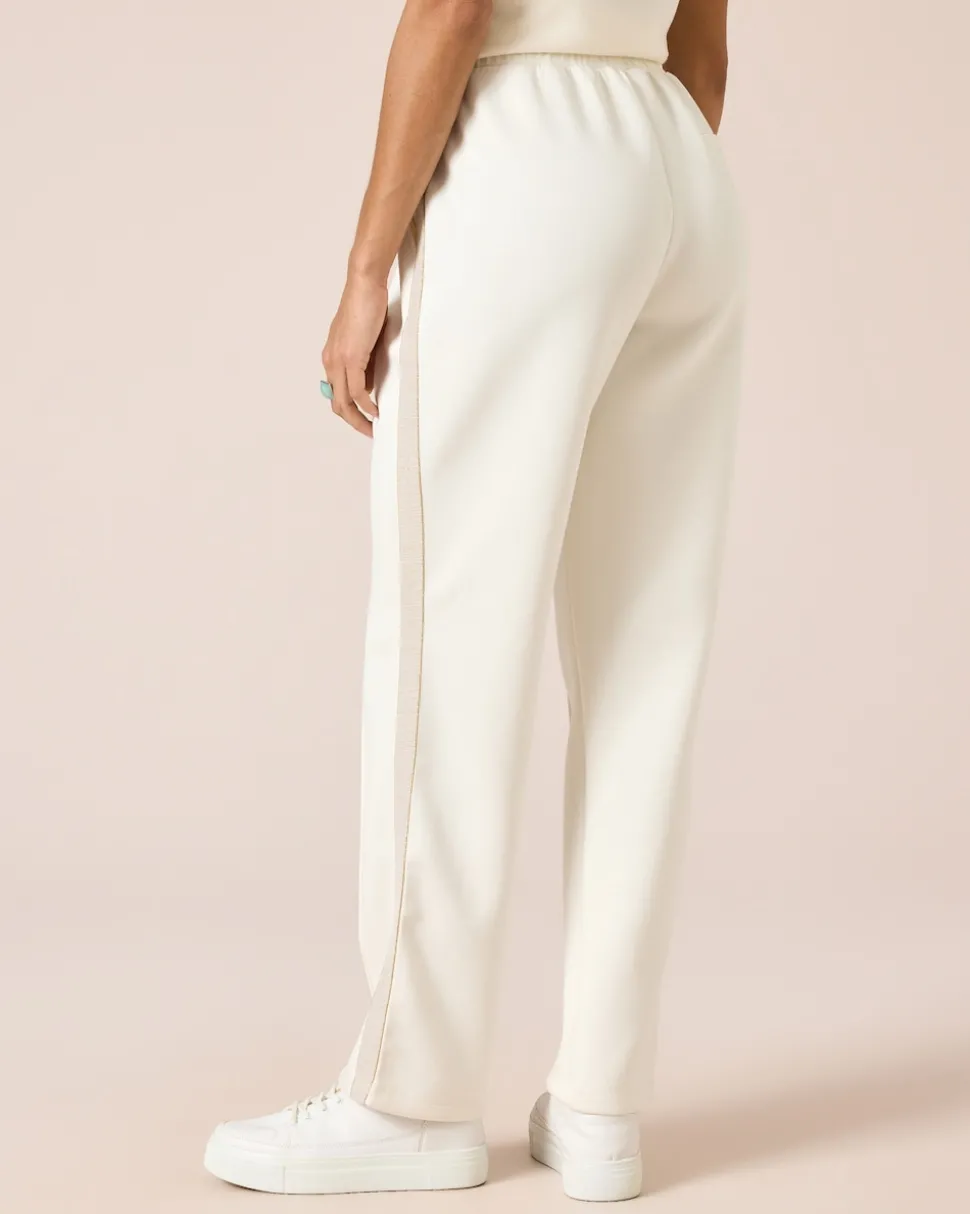 Jerseyhose mit Glitzerstreifen