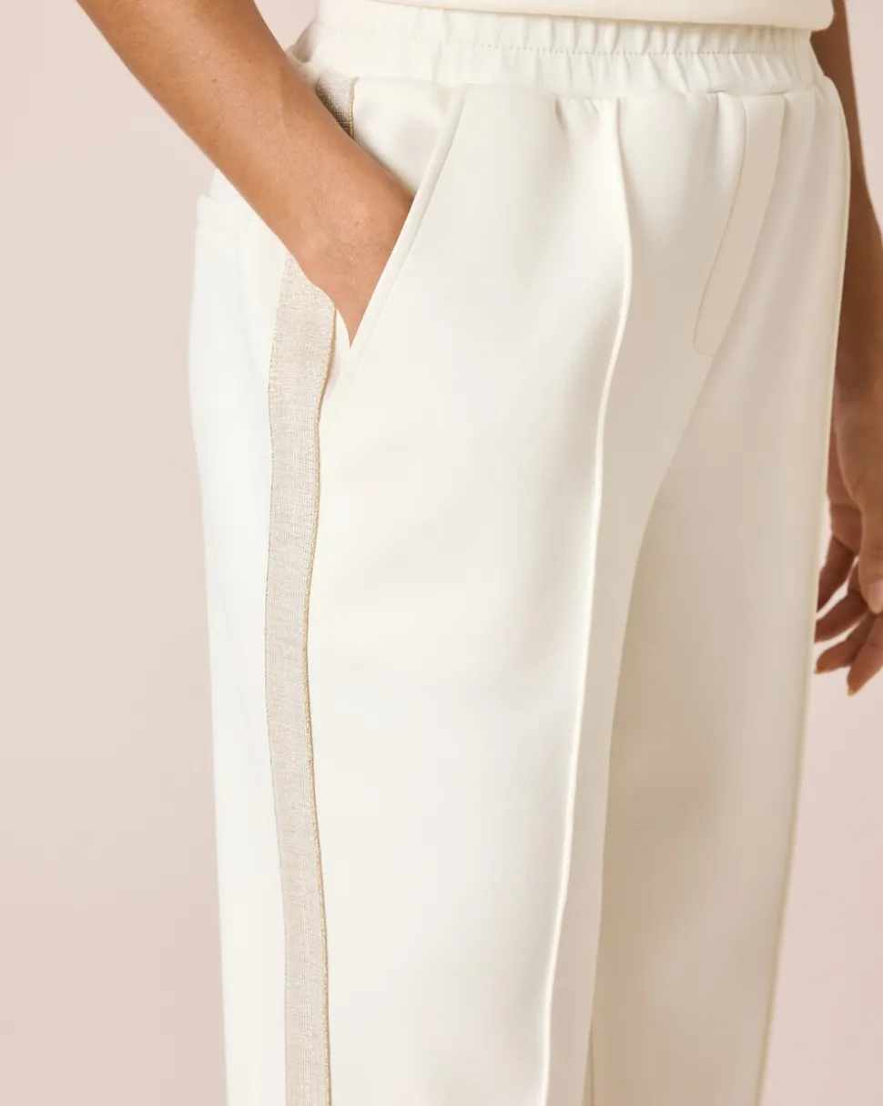 Jerseyhose mit Glitzerstreifen