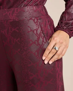 Jerseyhose mit Schlangenfoil