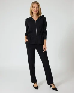 Jerseyjacke mit Kapuze
