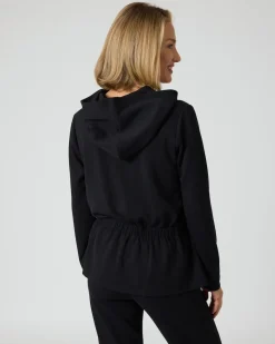 Jerseyjacke mit Kapuze