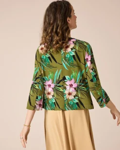 Jerseyjacke mit Print
