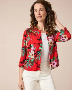 Jerseyjacke mit Print