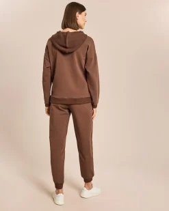Jersey-Set mit Strickeinsätzen