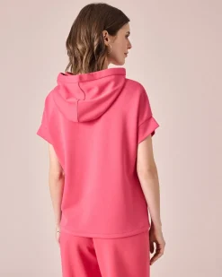 Jersey Shirt mit Kapuze